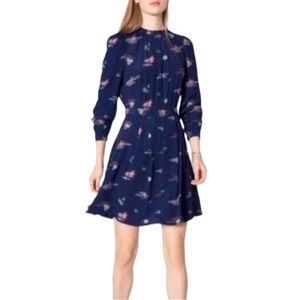 & Other Stories Origami Long Sleeve Dress Size 4